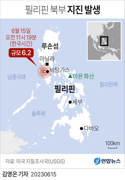 필리핀 지진 기록